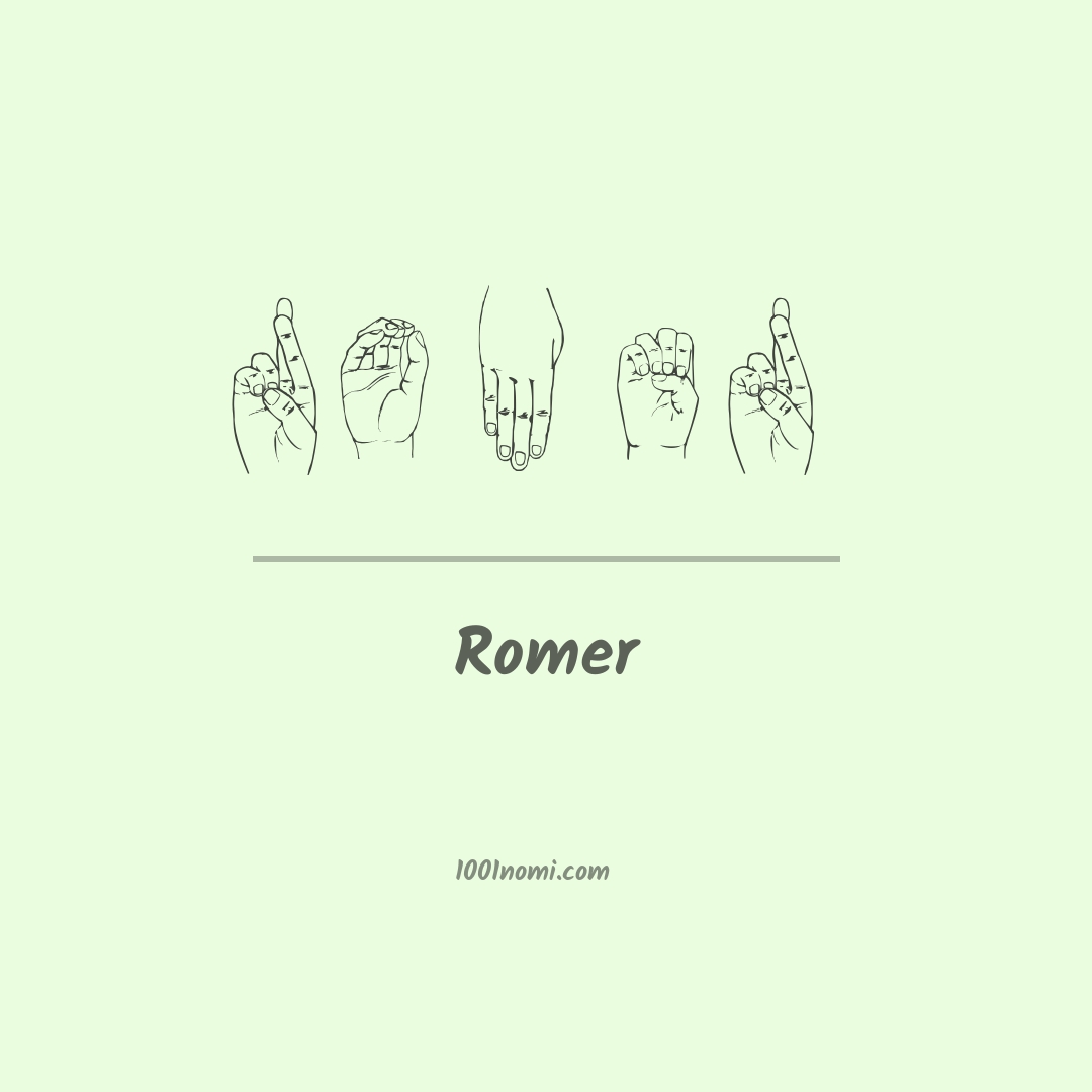 Romer nella lingua dei segni