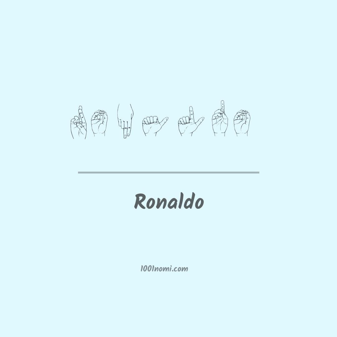 Ronaldo nella lingua dei segni
