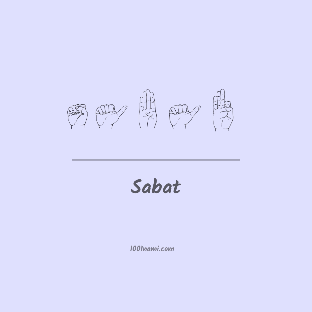 Sabat nella lingua dei segni