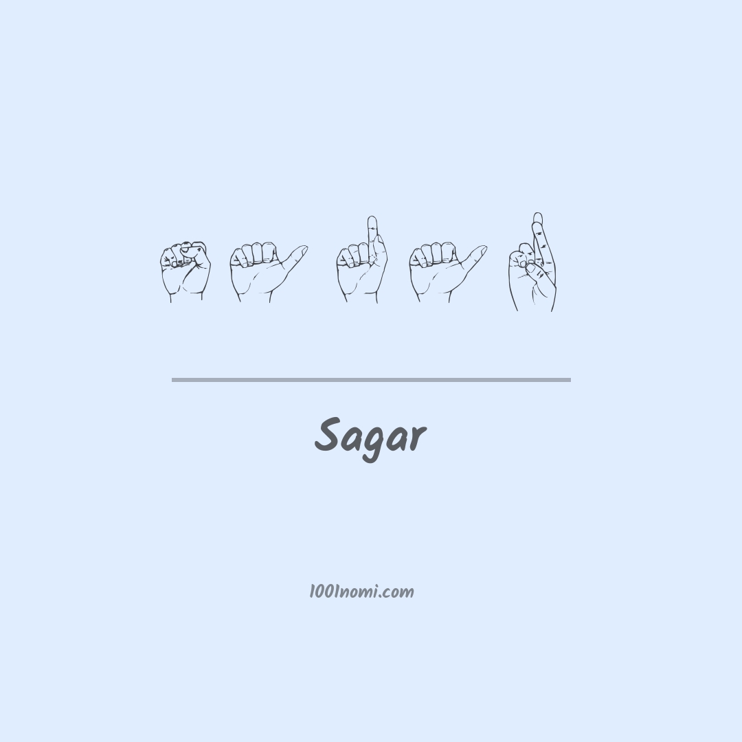 Sagar nella lingua dei segni