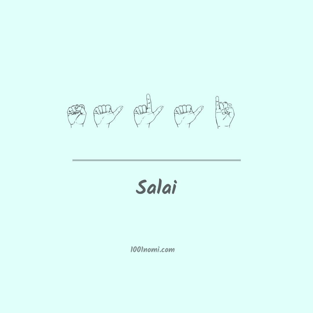 Salai nella lingua dei segni