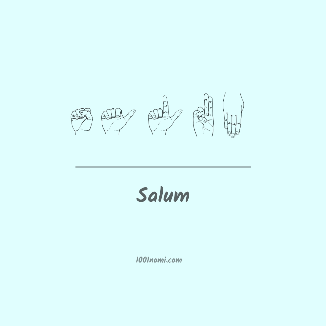 Salum nella lingua dei segni