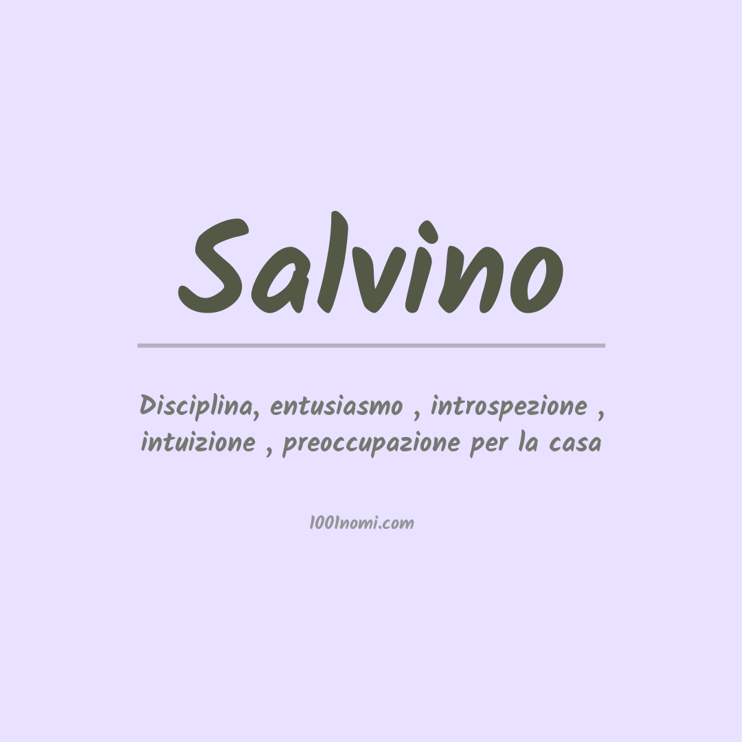 Significato del nome Salvino