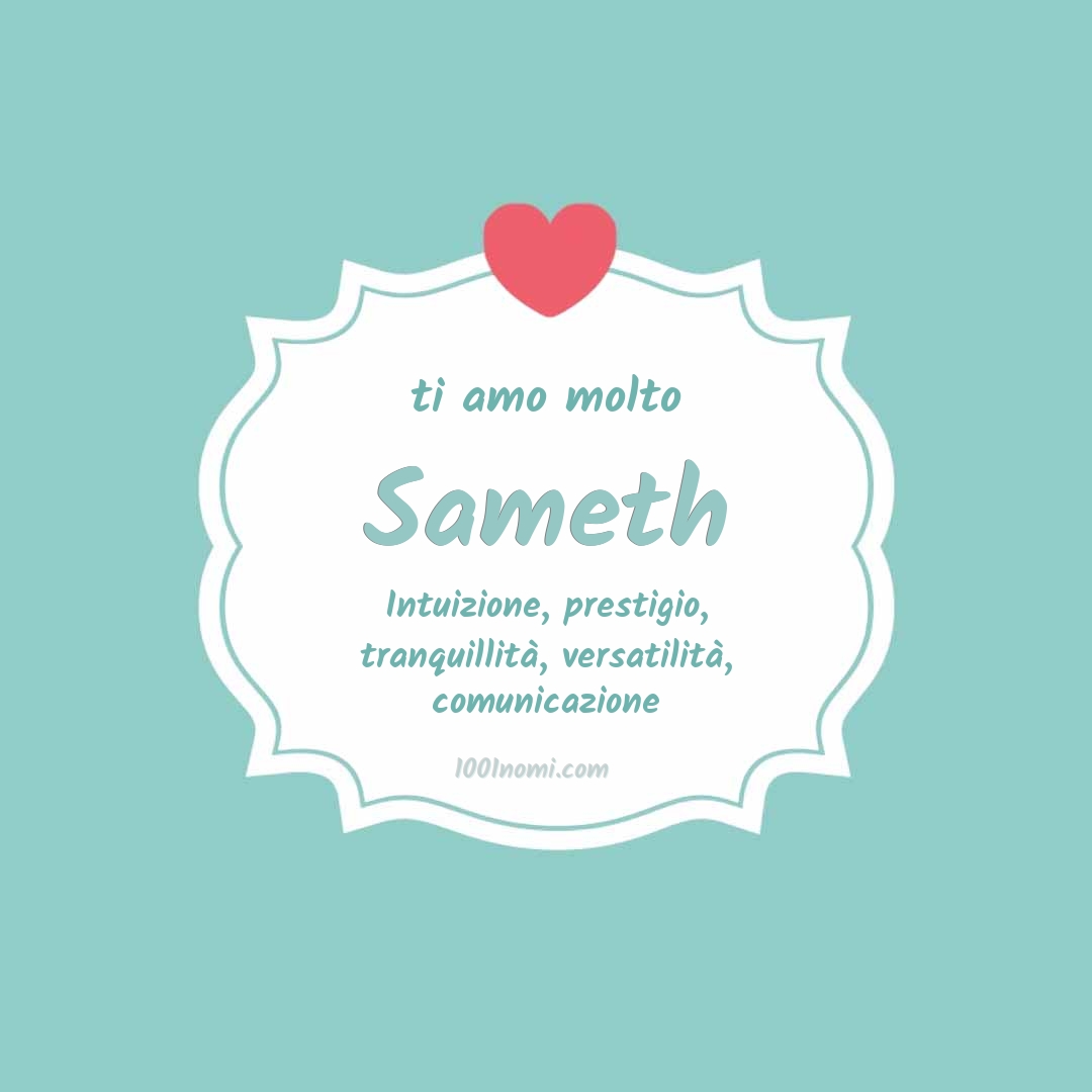 ti amo molto Sameth Ti amo molto Sameth