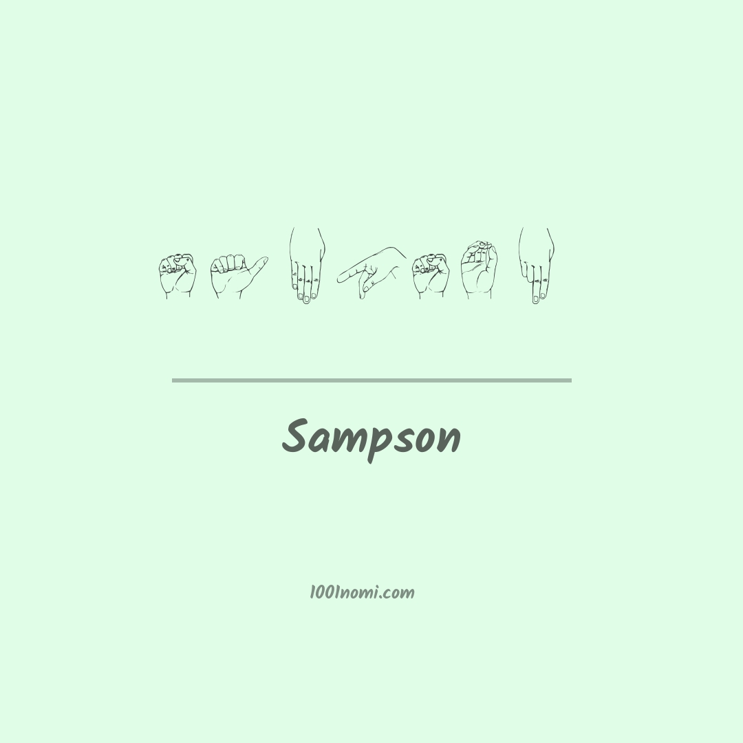 Sampson nella lingua dei segni