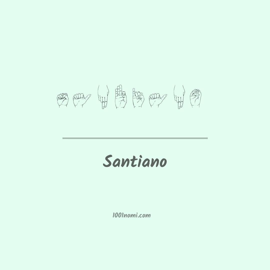 Santiano nella lingua dei segni Santiano nella lingua dei segni