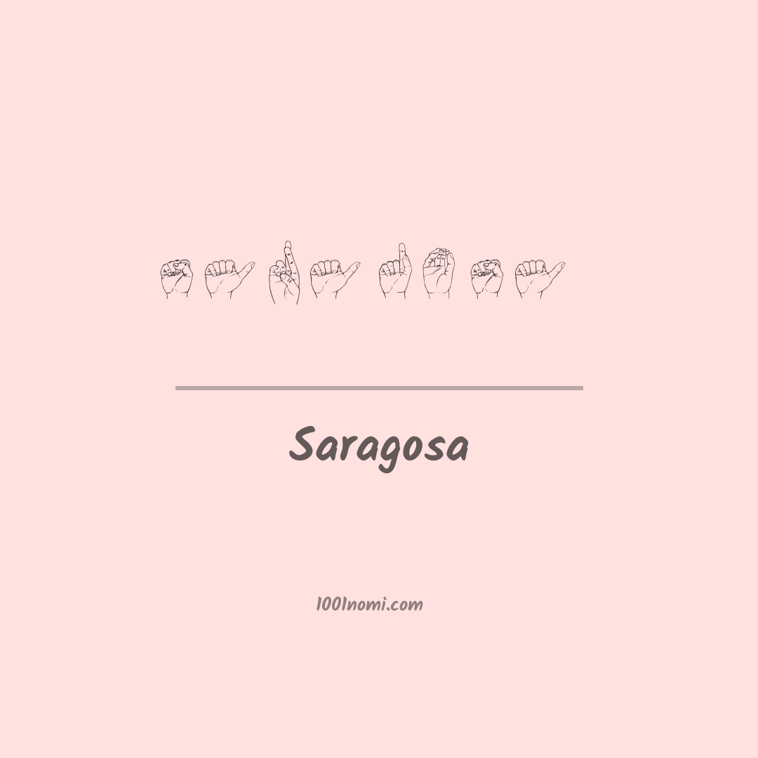 Saragosa nella lingua dei segni Saragosa nella lingua dei segni