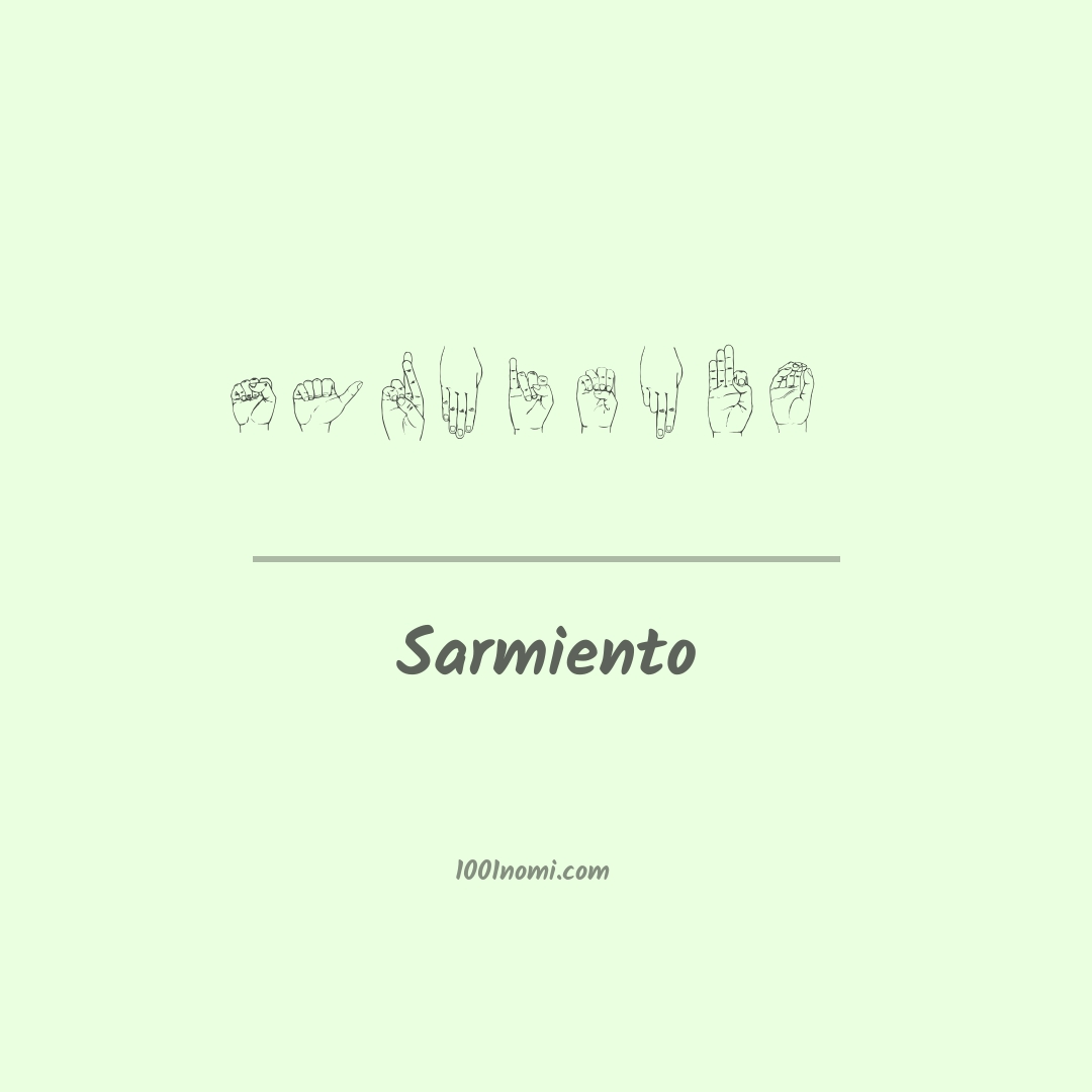Sarmiento nella lingua dei segni