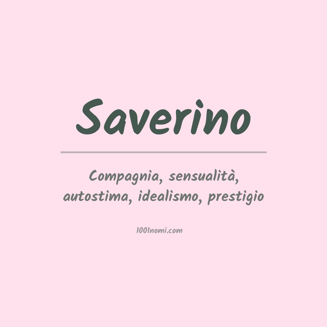 Significato del nome Saverino