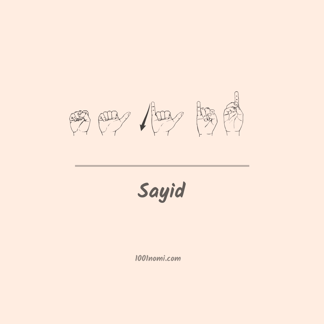 Sayid nella lingua dei segni Sayid nella lingua dei segni