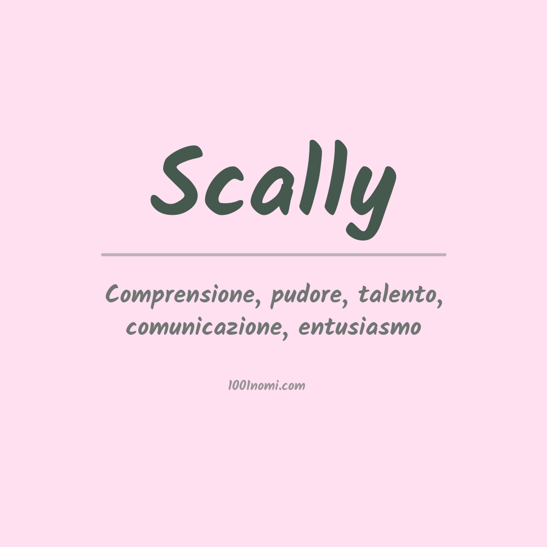 Significato del nome Scally