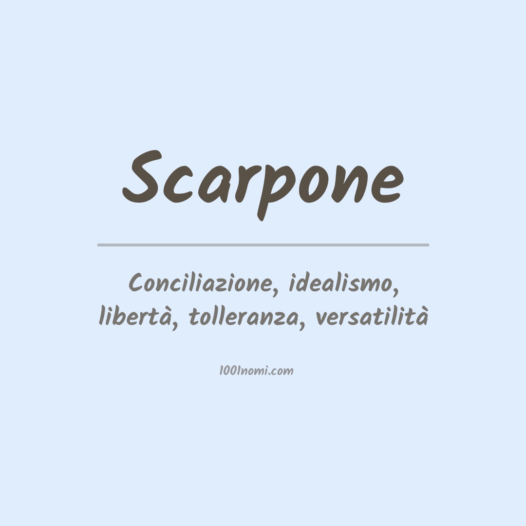 Significato del nome Scarpone