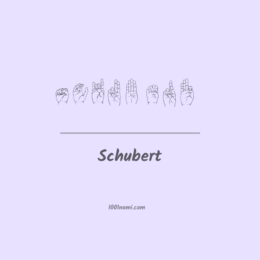 Schubert nella lingua dei segni