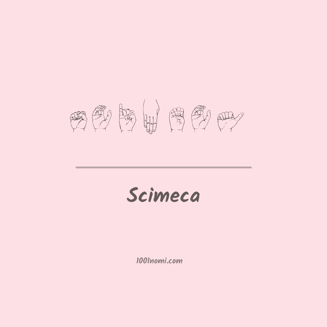 Scimeca nella lingua dei segni Scimeca nella lingua dei segni