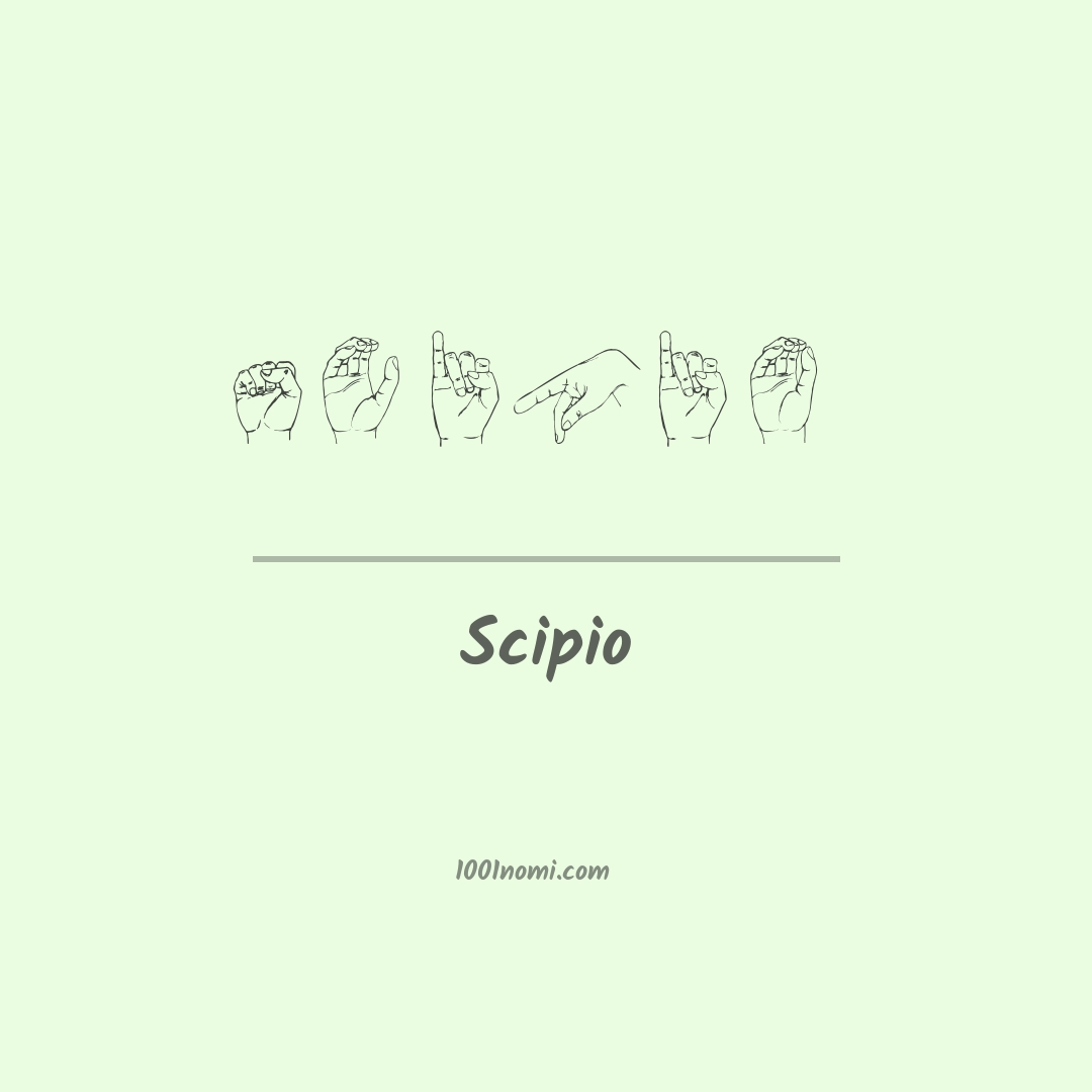 Scipio nella lingua dei segni