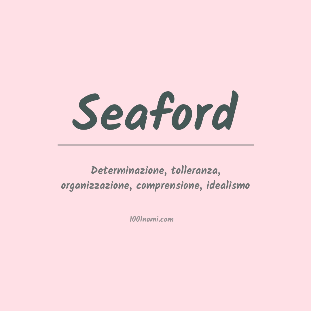 Significato del nome Seaford