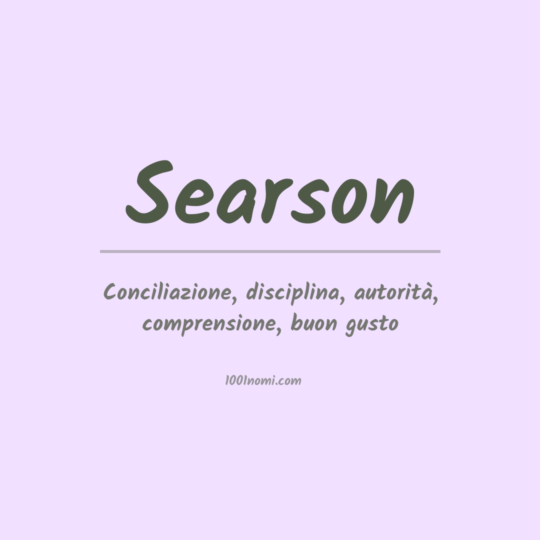 Significato del nome Searson