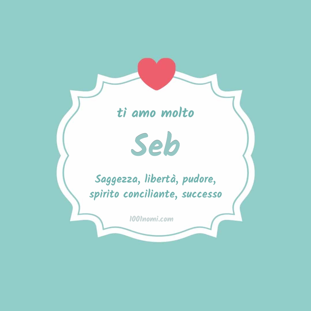 Ti amo molto Seb