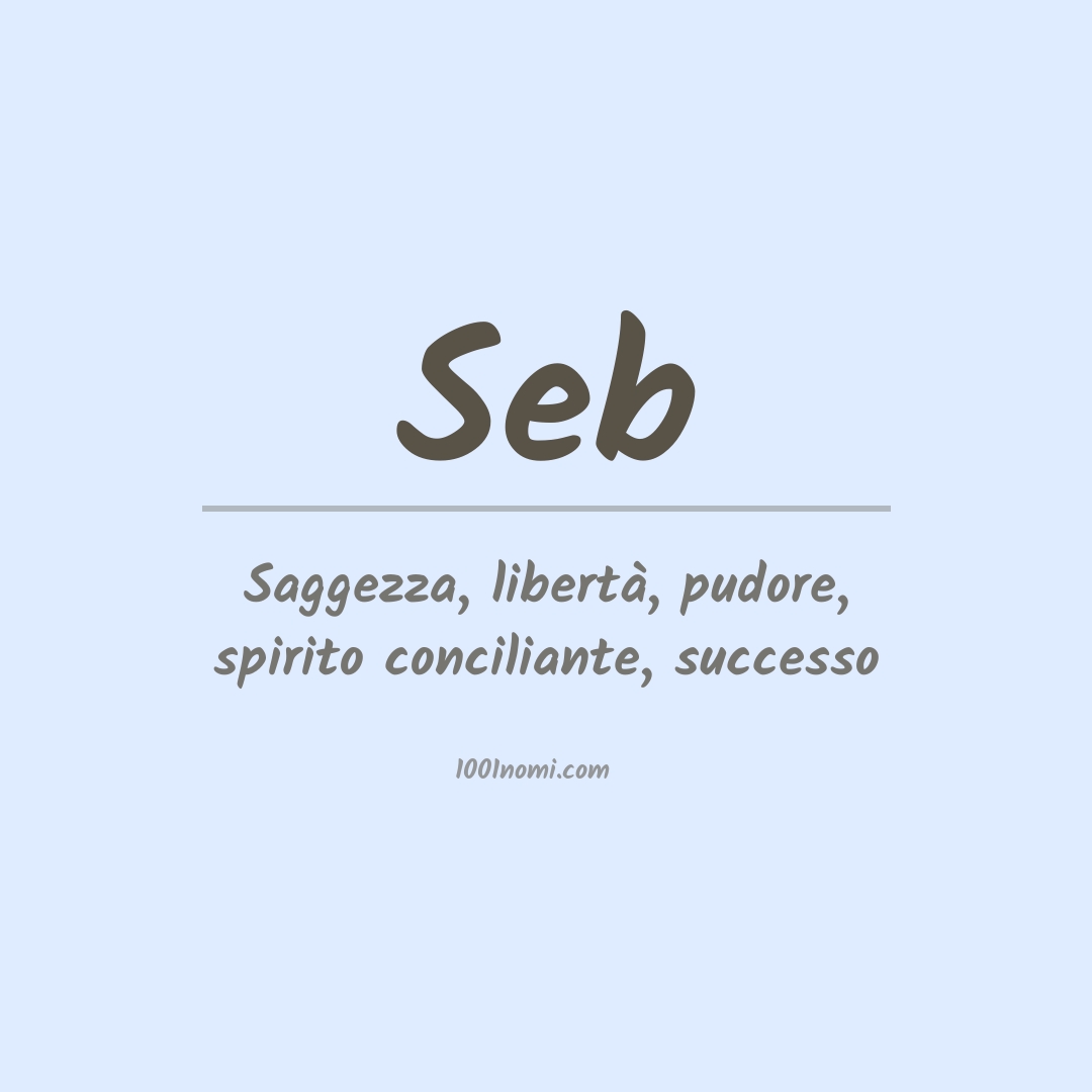 Significato del nome Seb