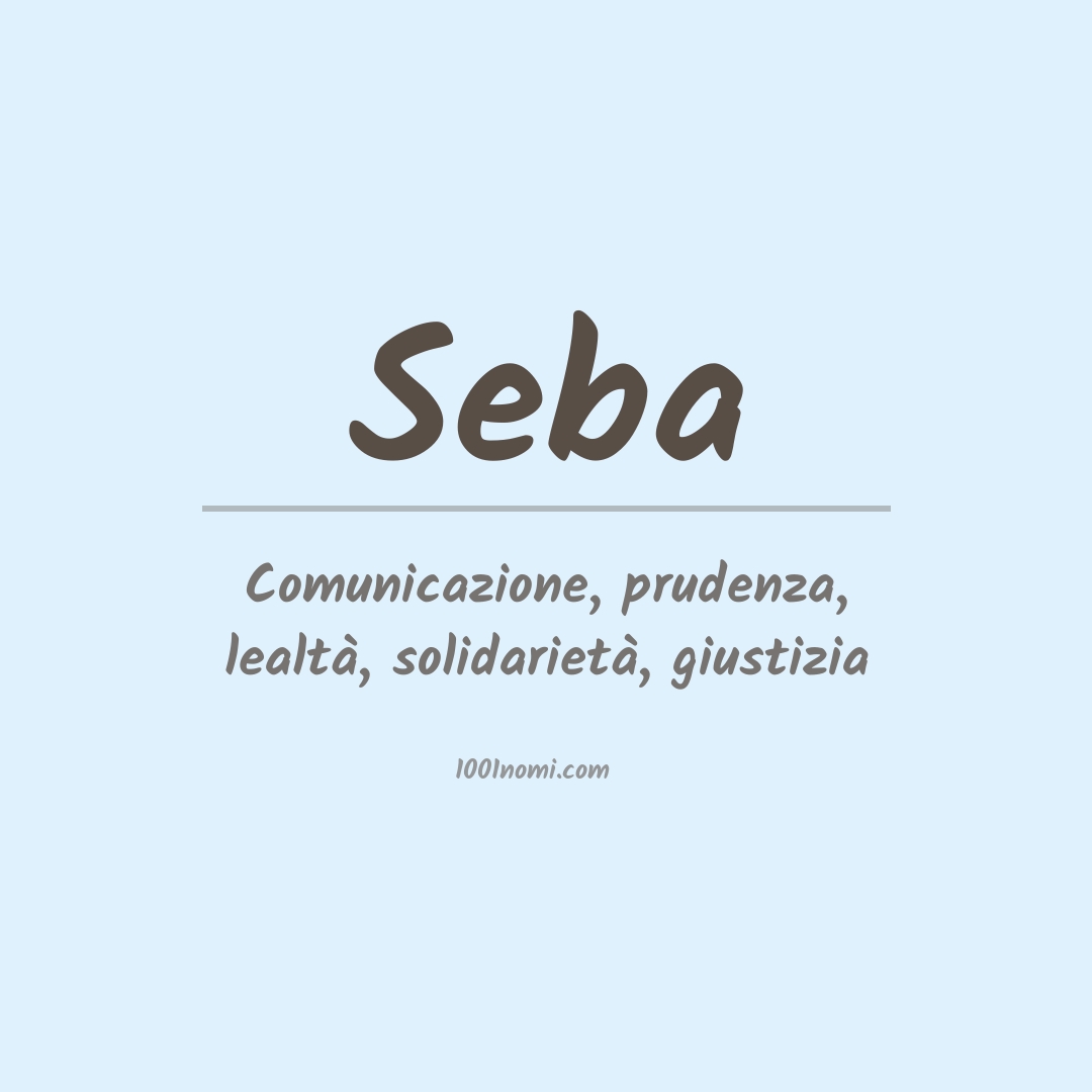 Significato del nome Seba