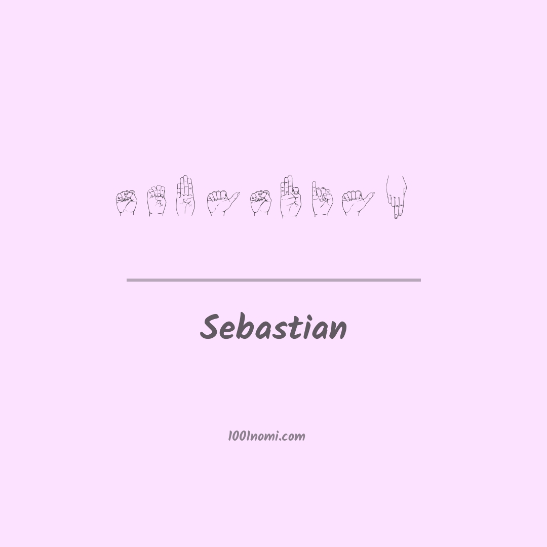 Sebastian nella lingua dei segni