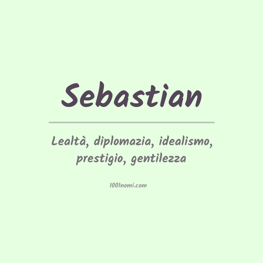 Significato del nome Sebastian