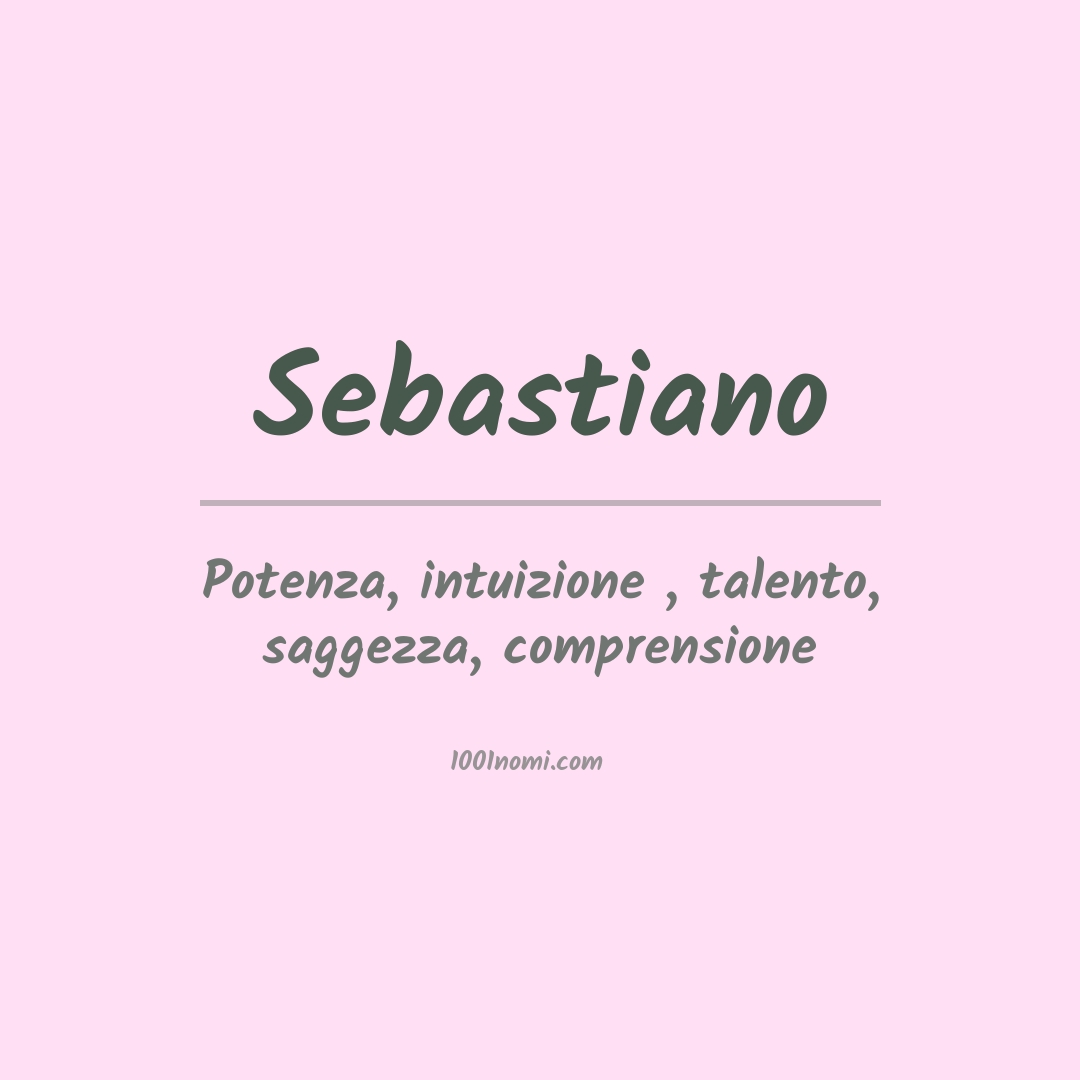 Significato del nome Sebastiano