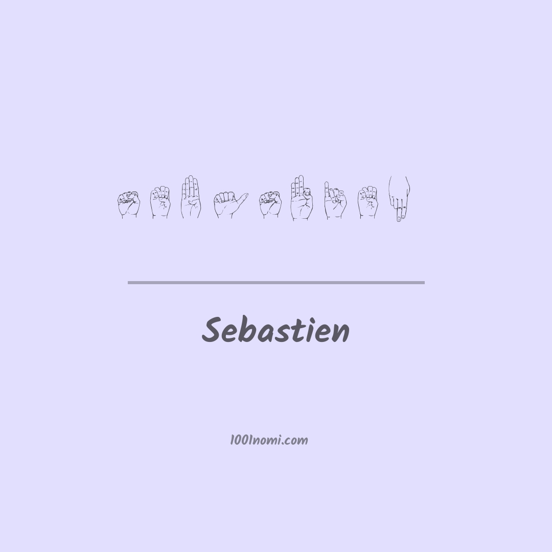 Sebastien nella lingua dei segni