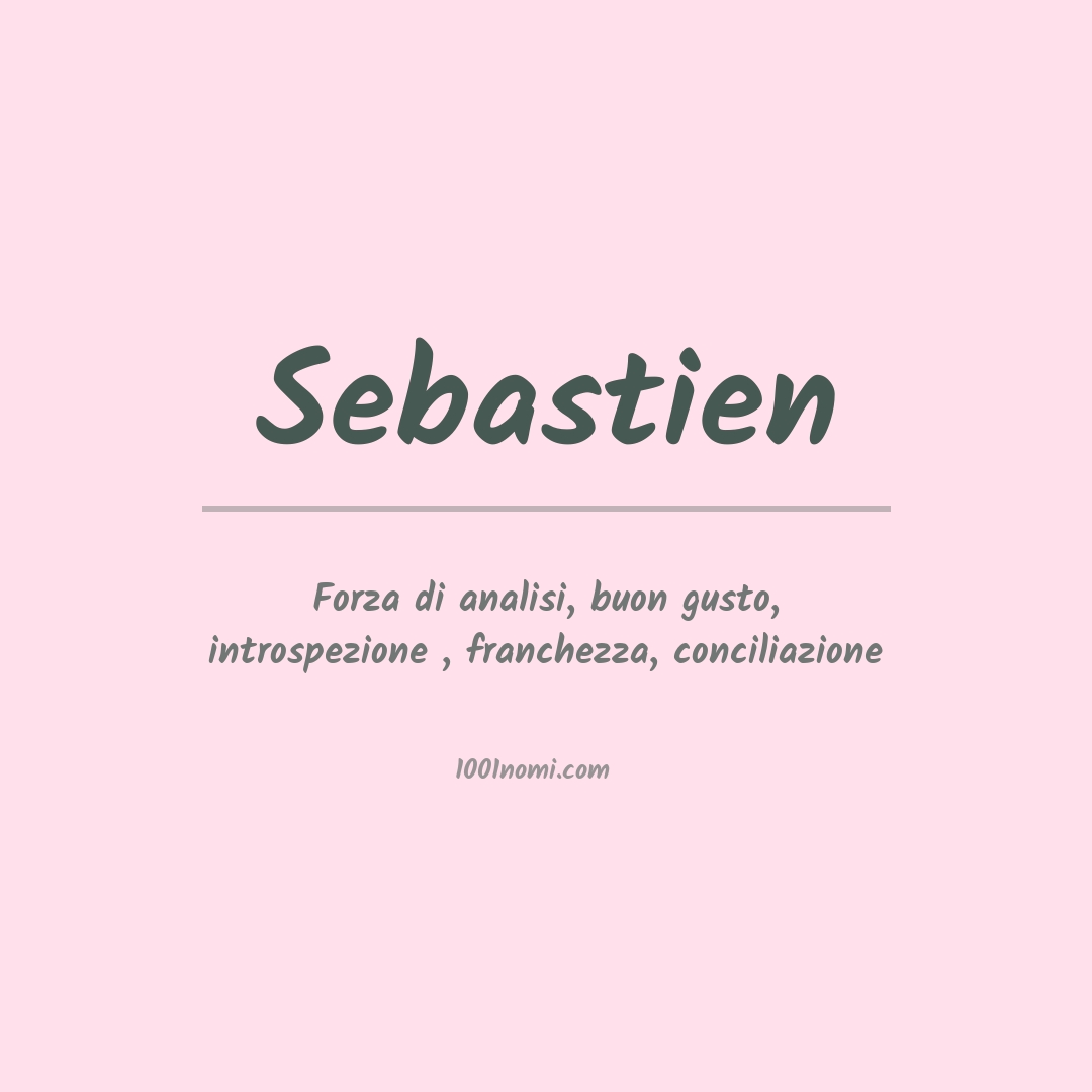 Significato del nome Sebastien
