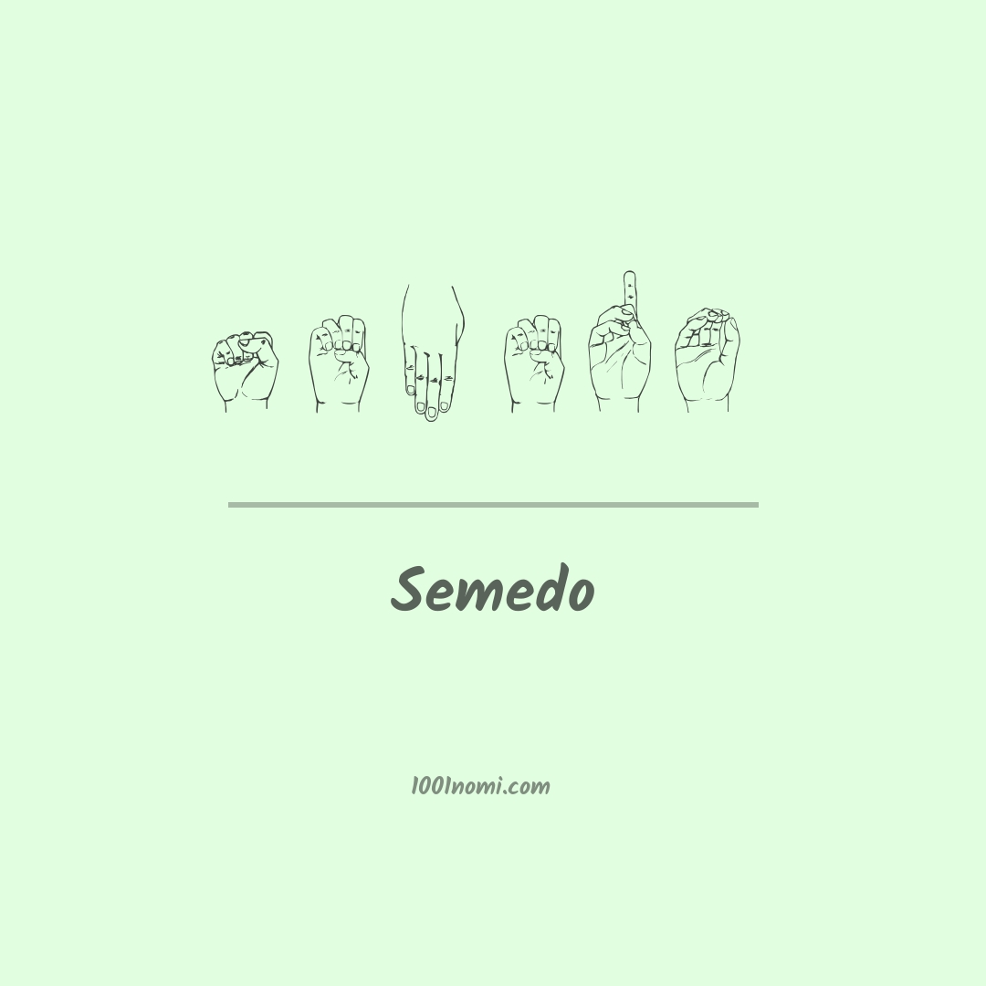 Semedo nella lingua dei segni