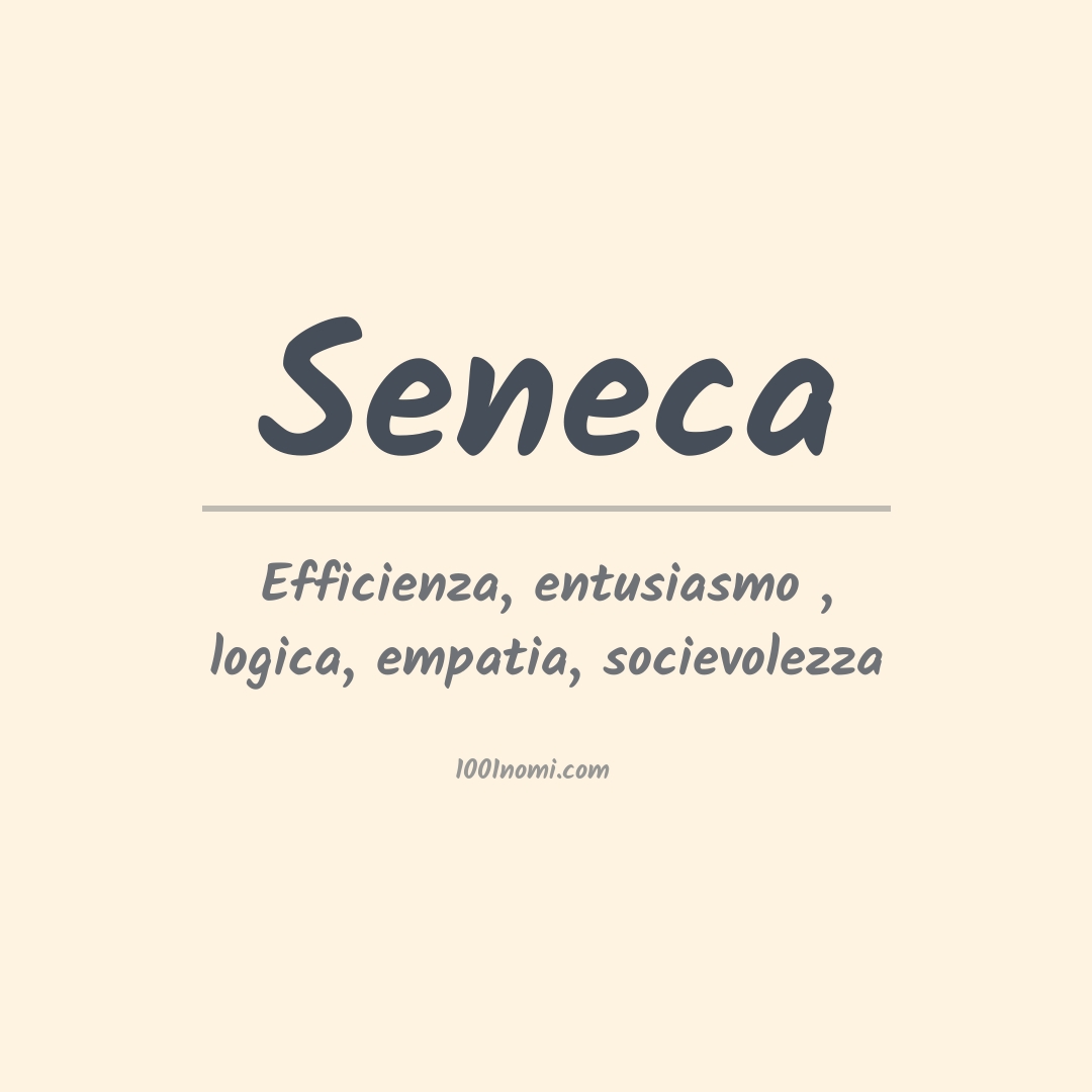 Significato del nome Seneca