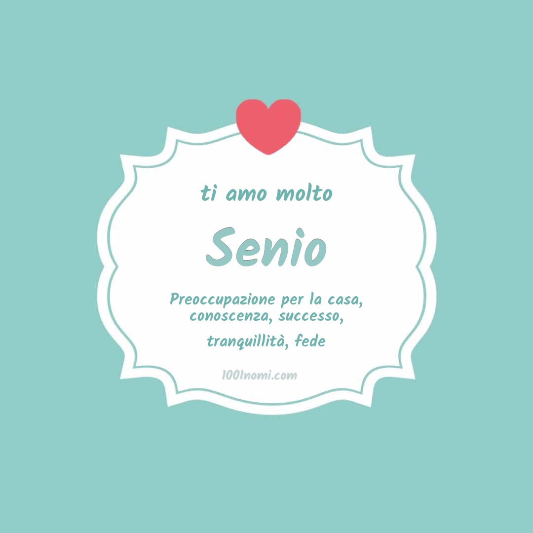 ti amo molto Senio Ti amo molto Senio
