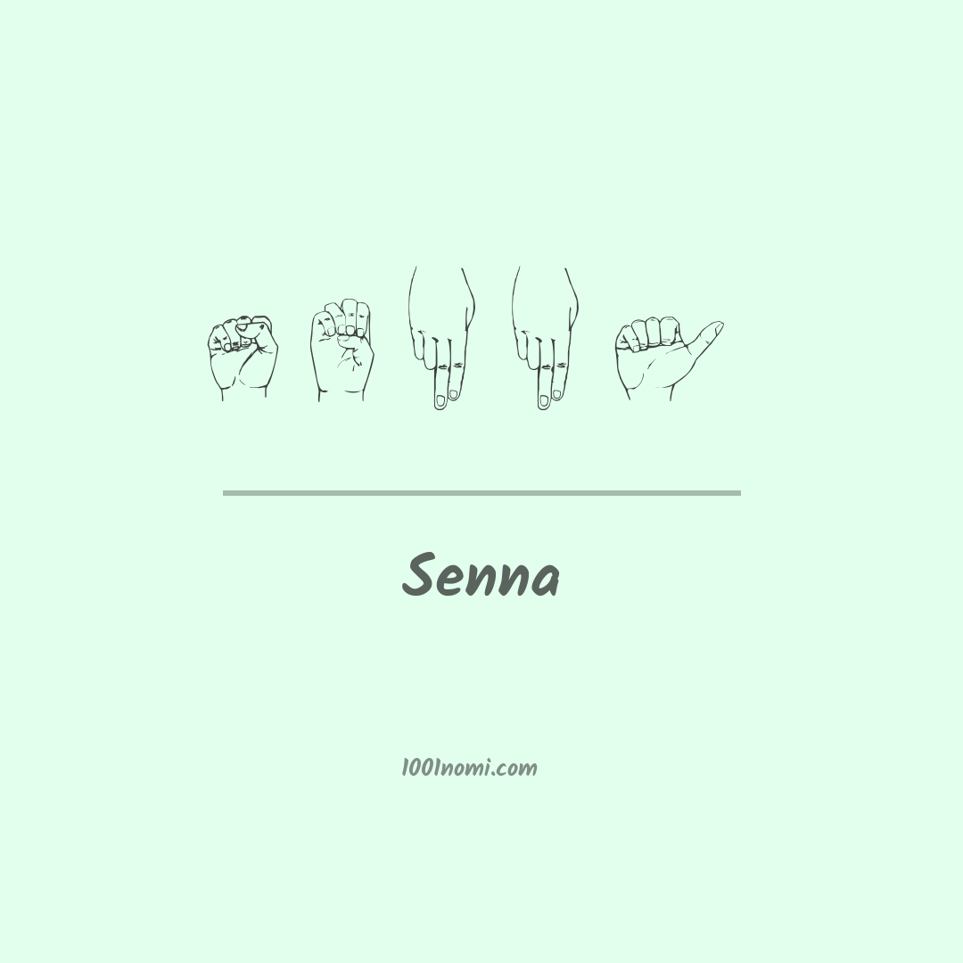 Senna nella lingua dei segni