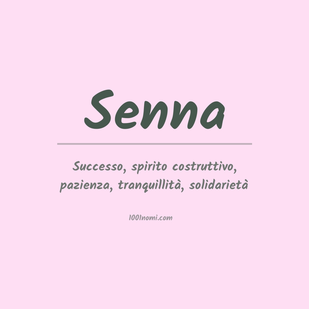 Significato del nome Senna