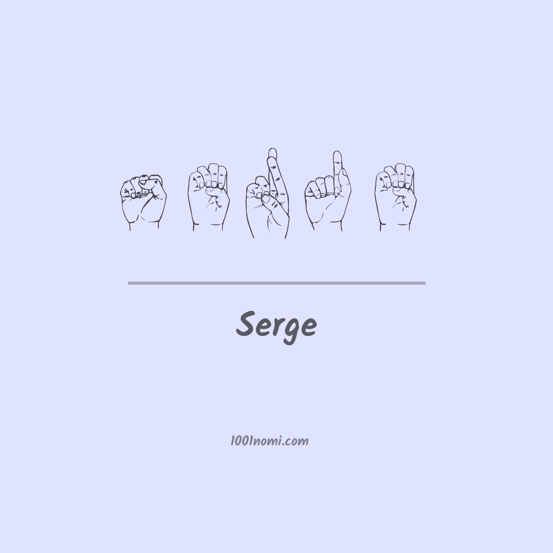 Serge nella lingua dei segni