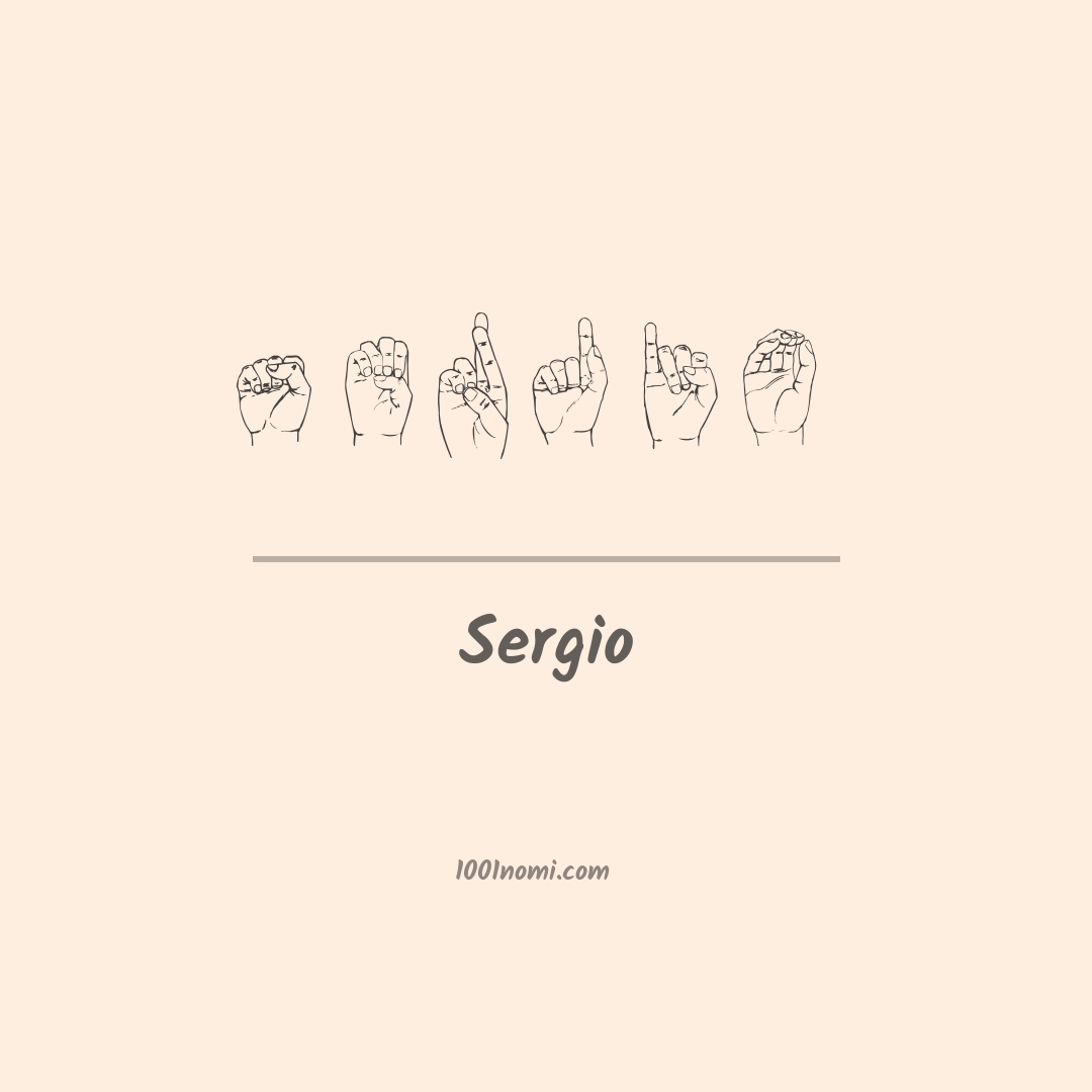 Sergio nella lingua dei segni