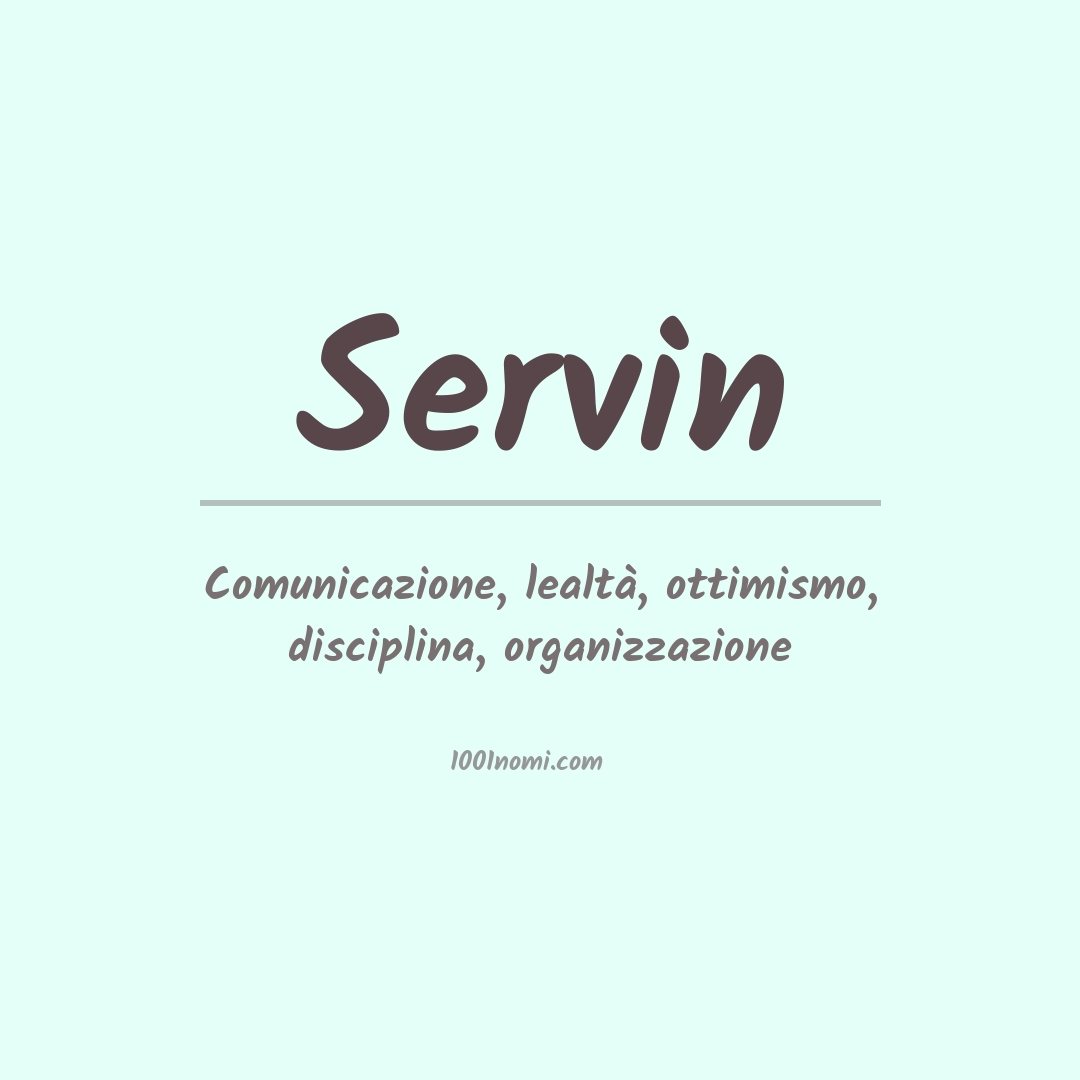 Significato del nome Servin