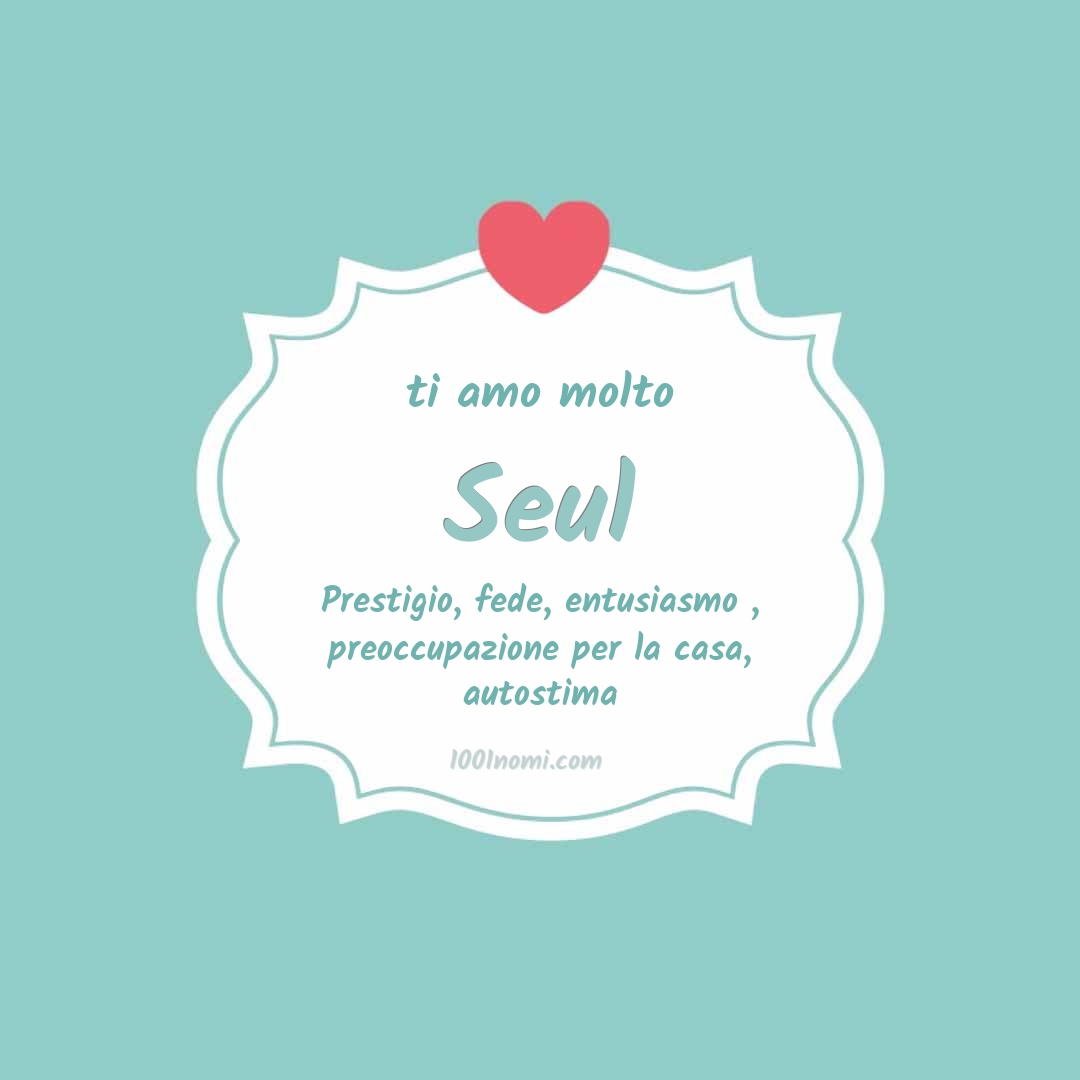 Ti amo molto Seul