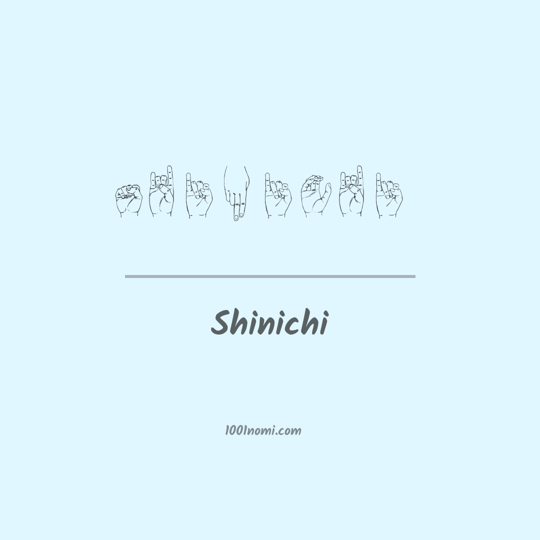 Shinichi nella lingua dei segni