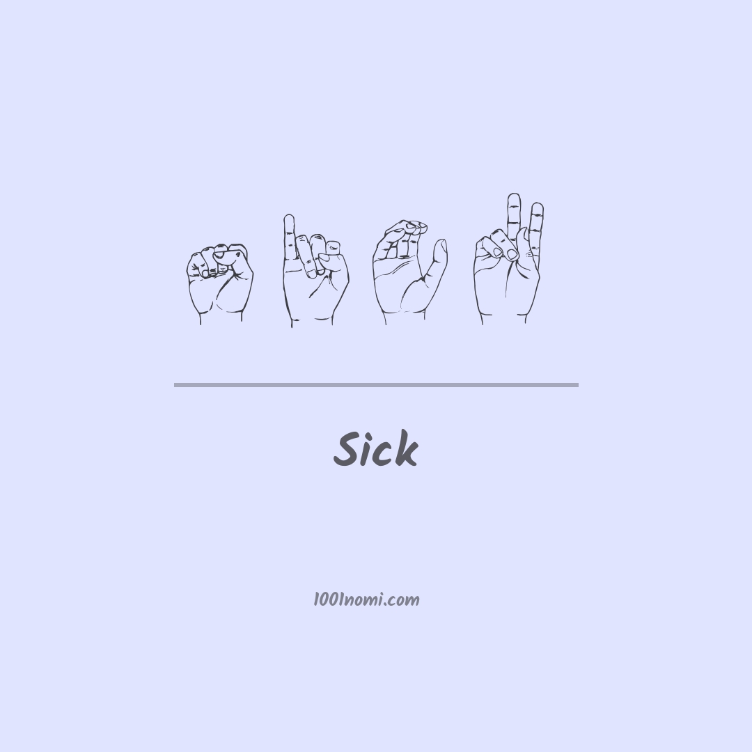 Sick nella lingua dei segni