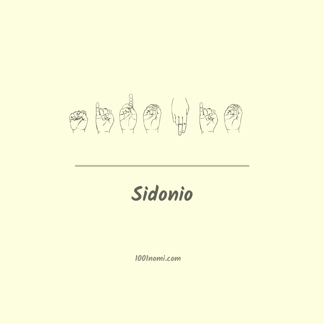 Sidonio nella lingua dei segni