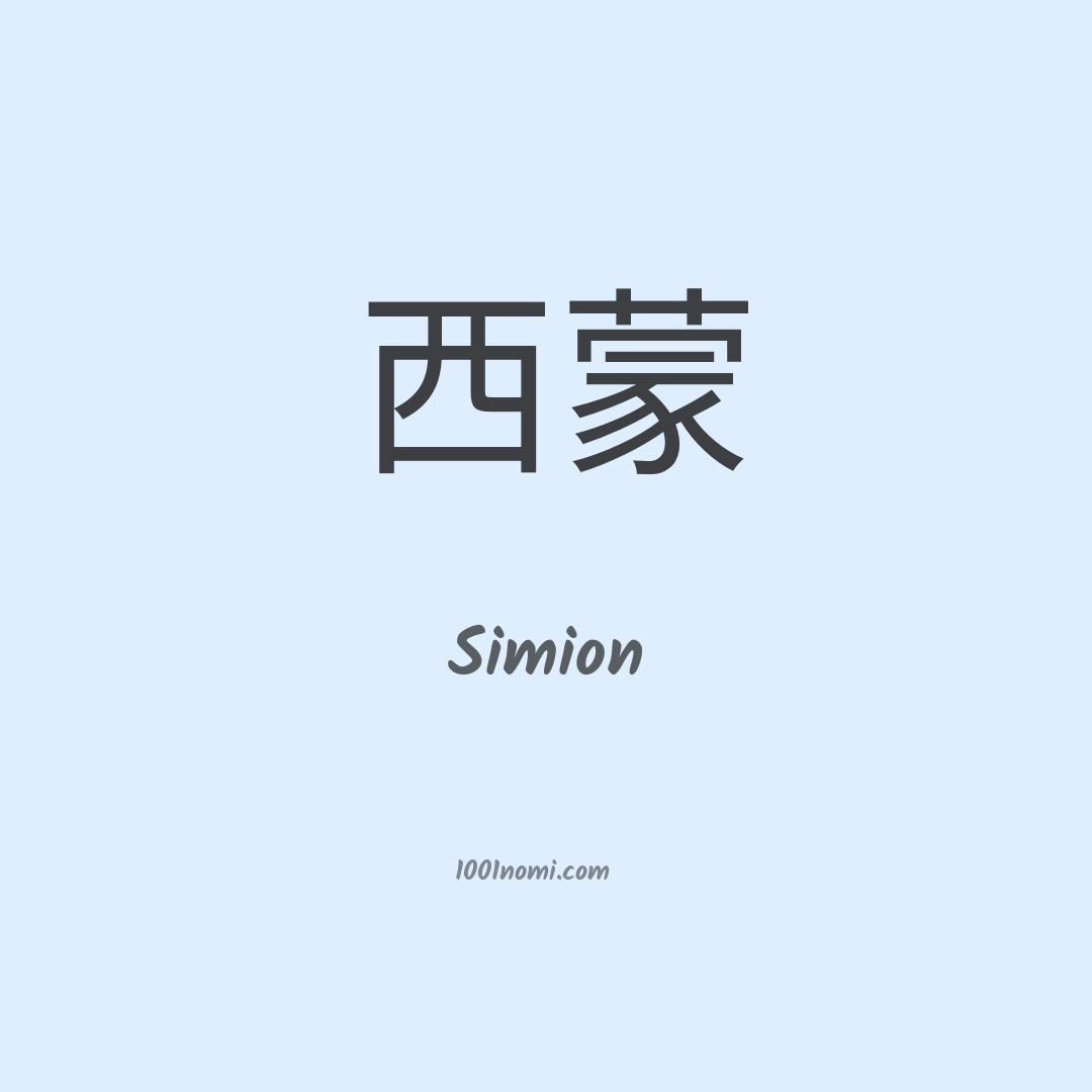 Simion in cinese