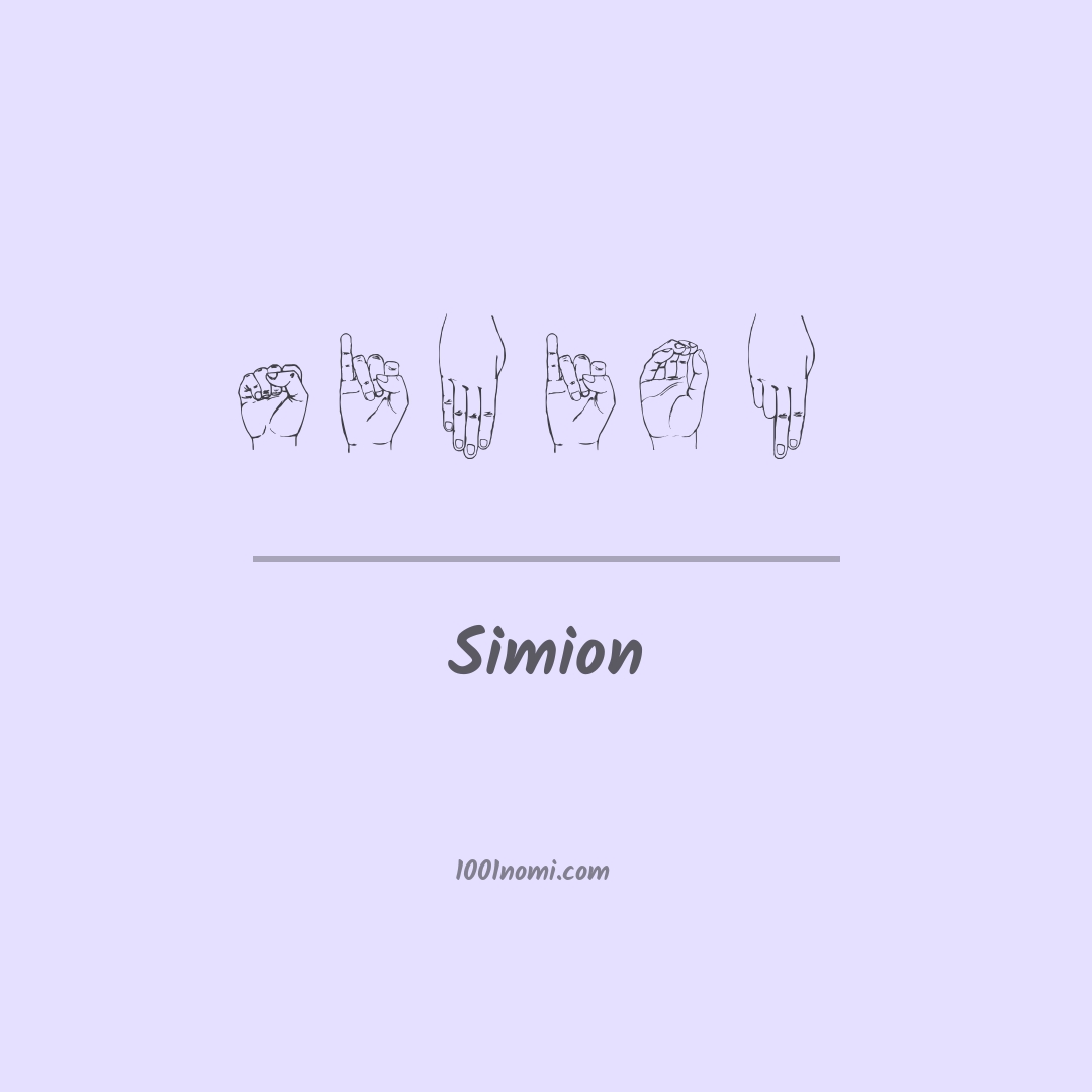 Simion nella lingua dei segni