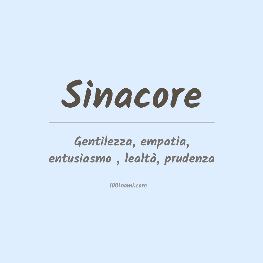 Significato del nome Sinacore