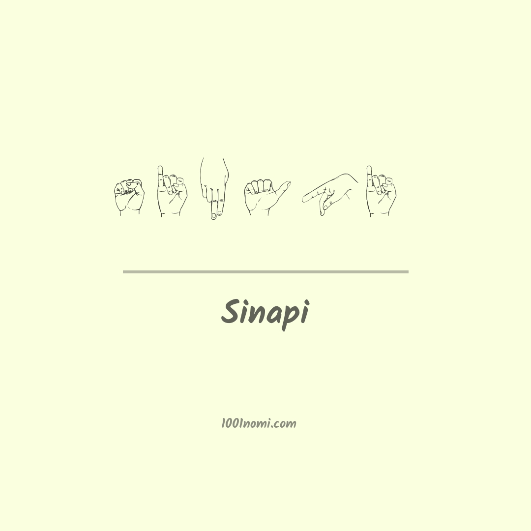 Sinapi nella lingua dei segni