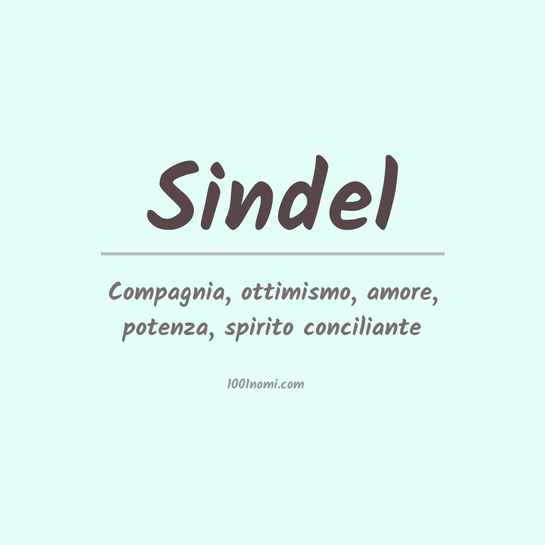 Significato del nome Sindel