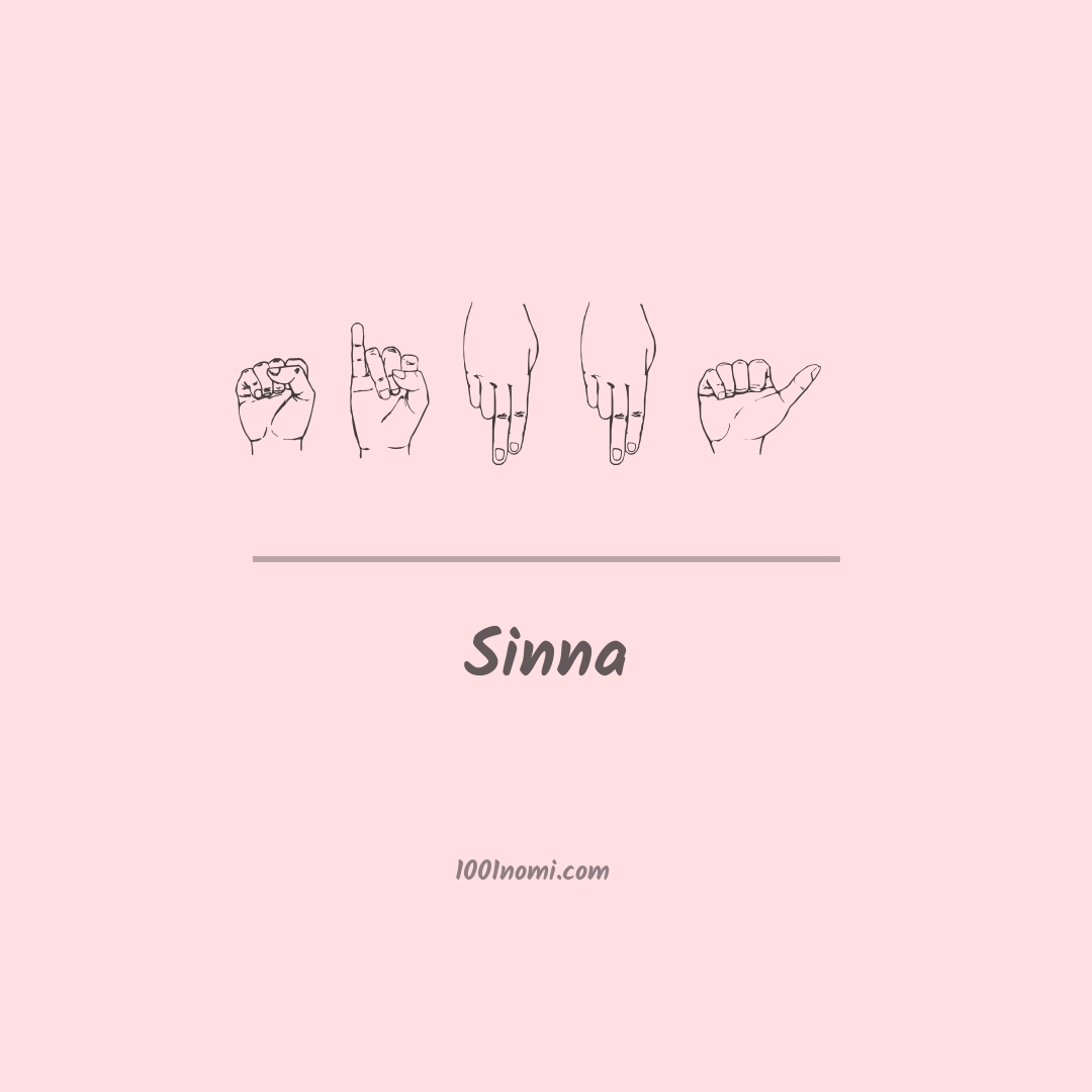 Sinna nella lingua dei segni Sinna nella lingua dei segni