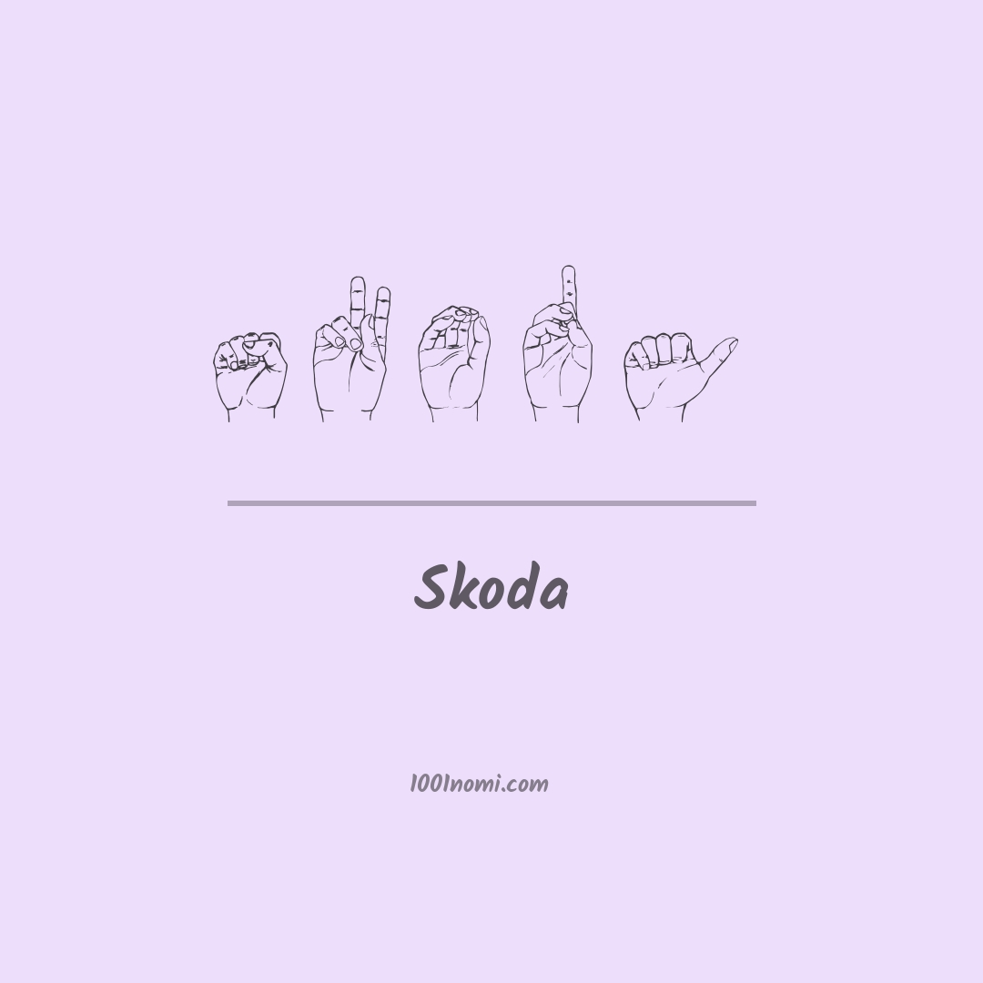 Skoda nella lingua dei segni Skoda nella lingua dei segni