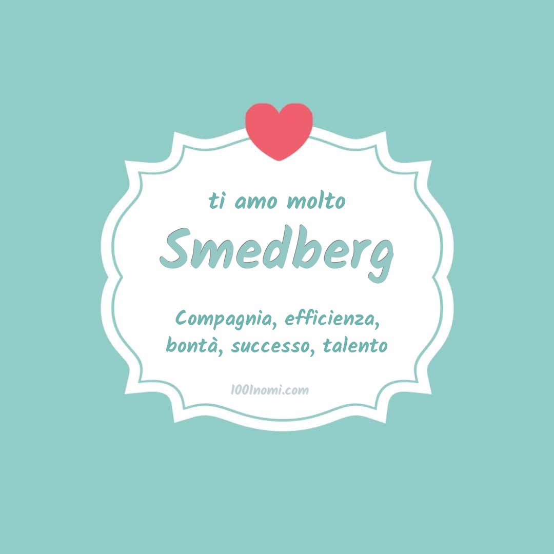 ti amo molto Smedberg Ti amo molto Smedberg