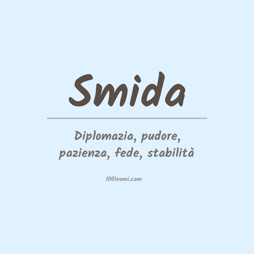 Significato del nome Smida